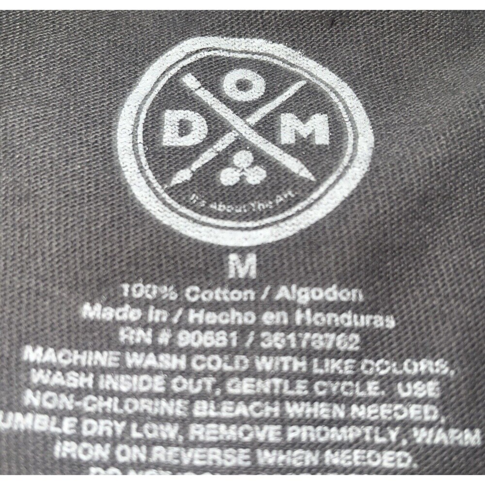 D O M Print Peace Sign T Shirt Women's Medium LTOP651 - Picture 5 of 5